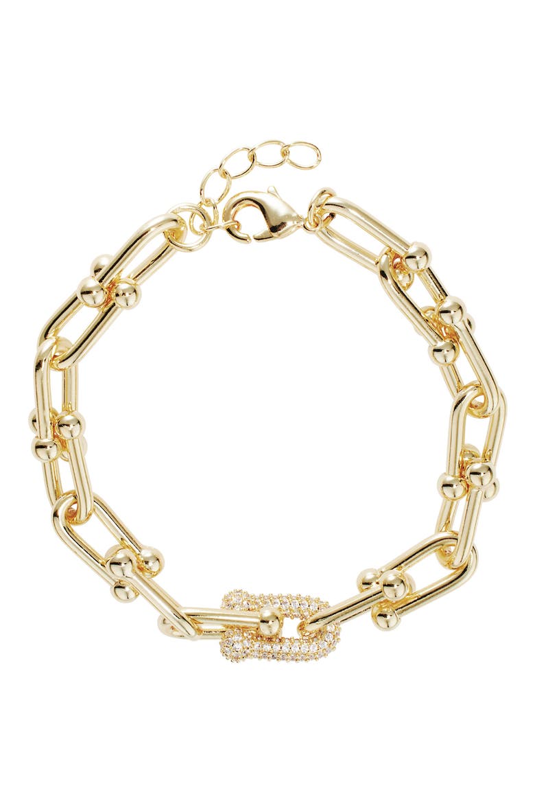 Horseshoe Pavé Chain Bracelet video