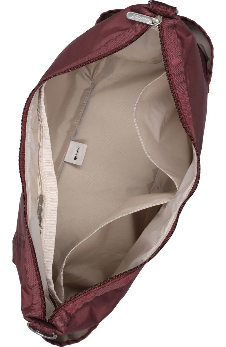 LeSportsac Zip Bucket Shoulder Bag, Alternate, color, Deep Cherry