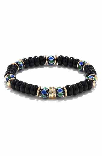 EYE CANDY LOS ANGELES Charlie Pavé Beaded Stretch Bracelet