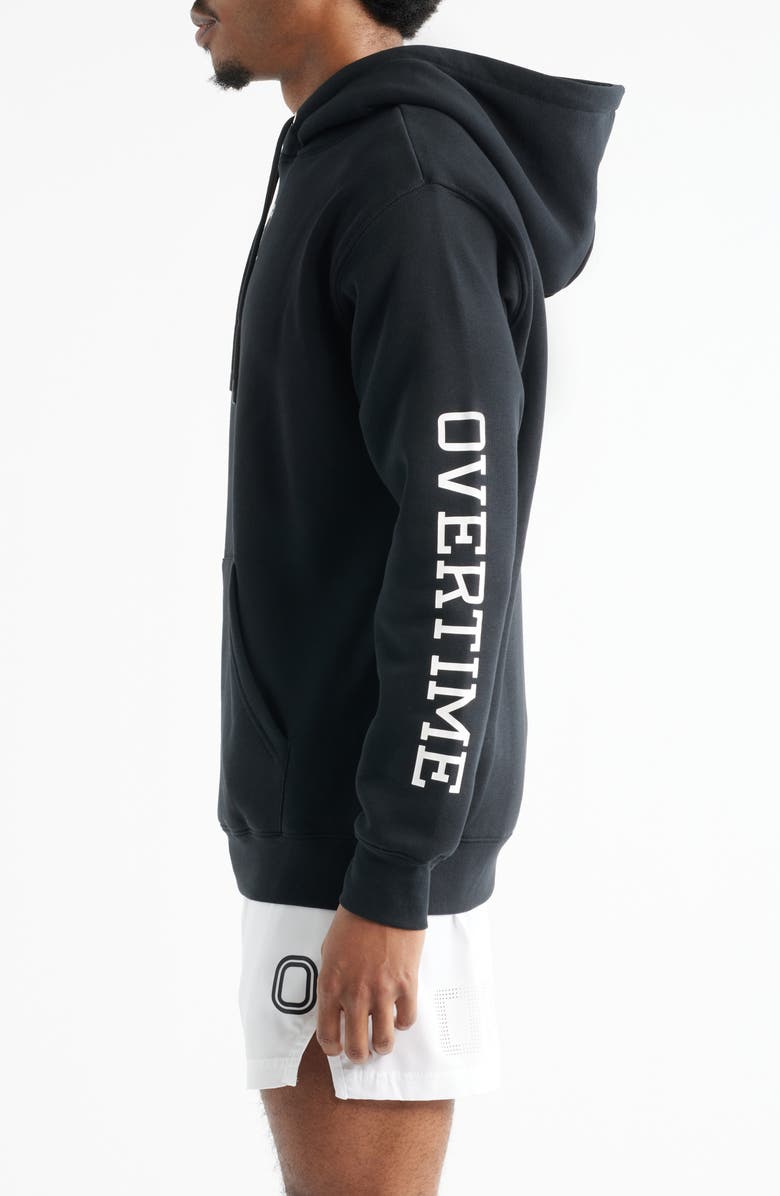 OVERTIME OT Classic Cotton Fleece Hoodie, Alternate, color, Black