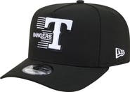 New Era Men's New Era Black Texas Rangers Motion A-Frame 9FIFTY Snapback Hat