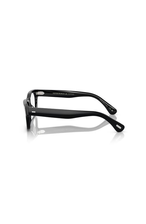 Oliver Peoples 53mm Rectangle Optical Glasses In Black