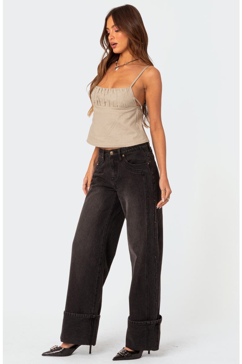 Tie Back Cotton Camisole, Alternate, color, OLIVE