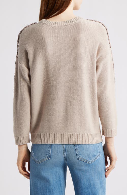 Nic + Zoe Nic+zoe Lace Up Relaxed Sweater