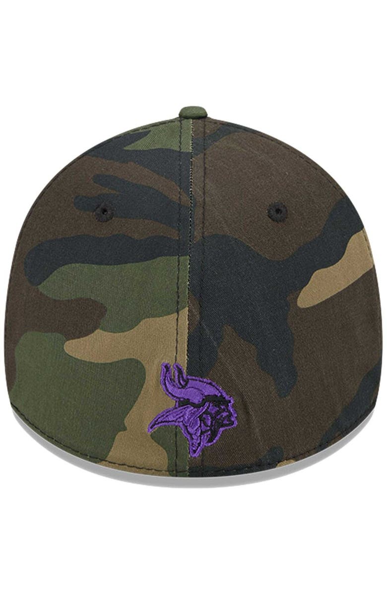 New Era Men's New Era Camo Minnesota Vikings  Punched Out 39THIRTY Flex Hat, Alternate, color, 