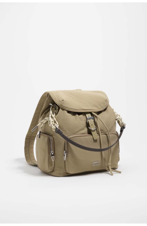 Nylon Multi-Pocket Backpack