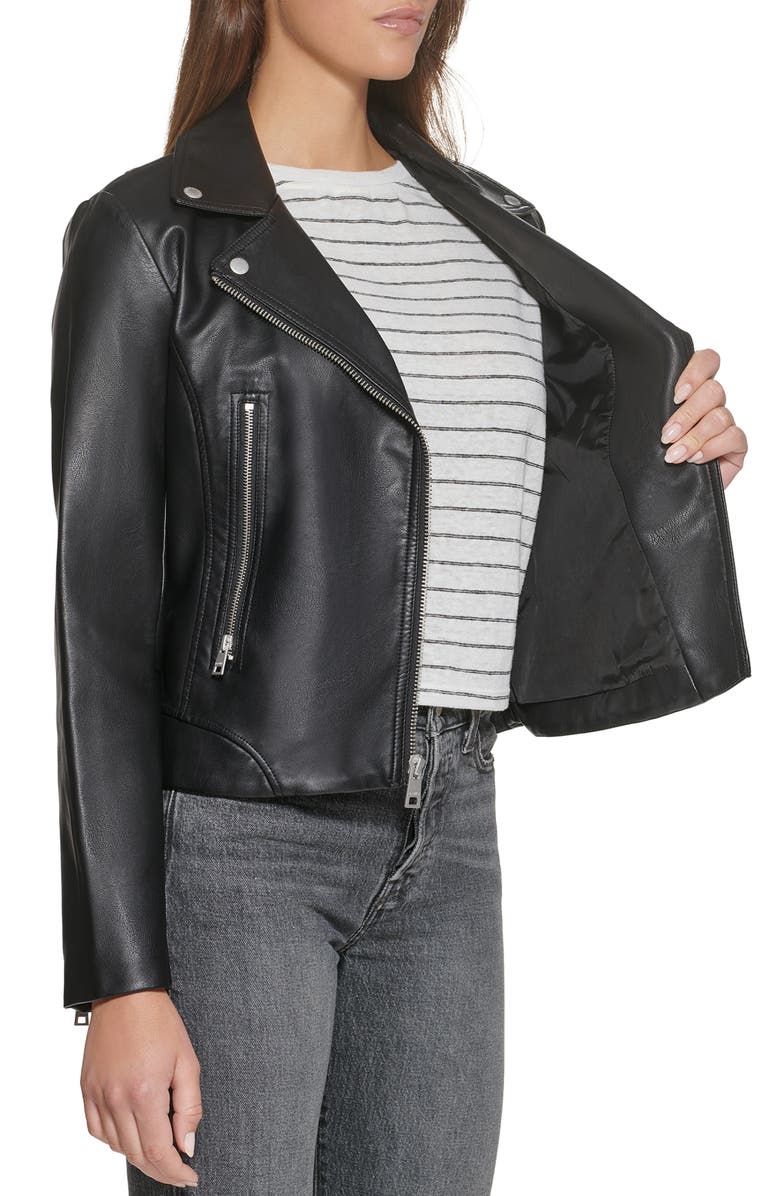 Levi's<sup>®</sup> Faux Leather Moto Jacket, Alternate, color,