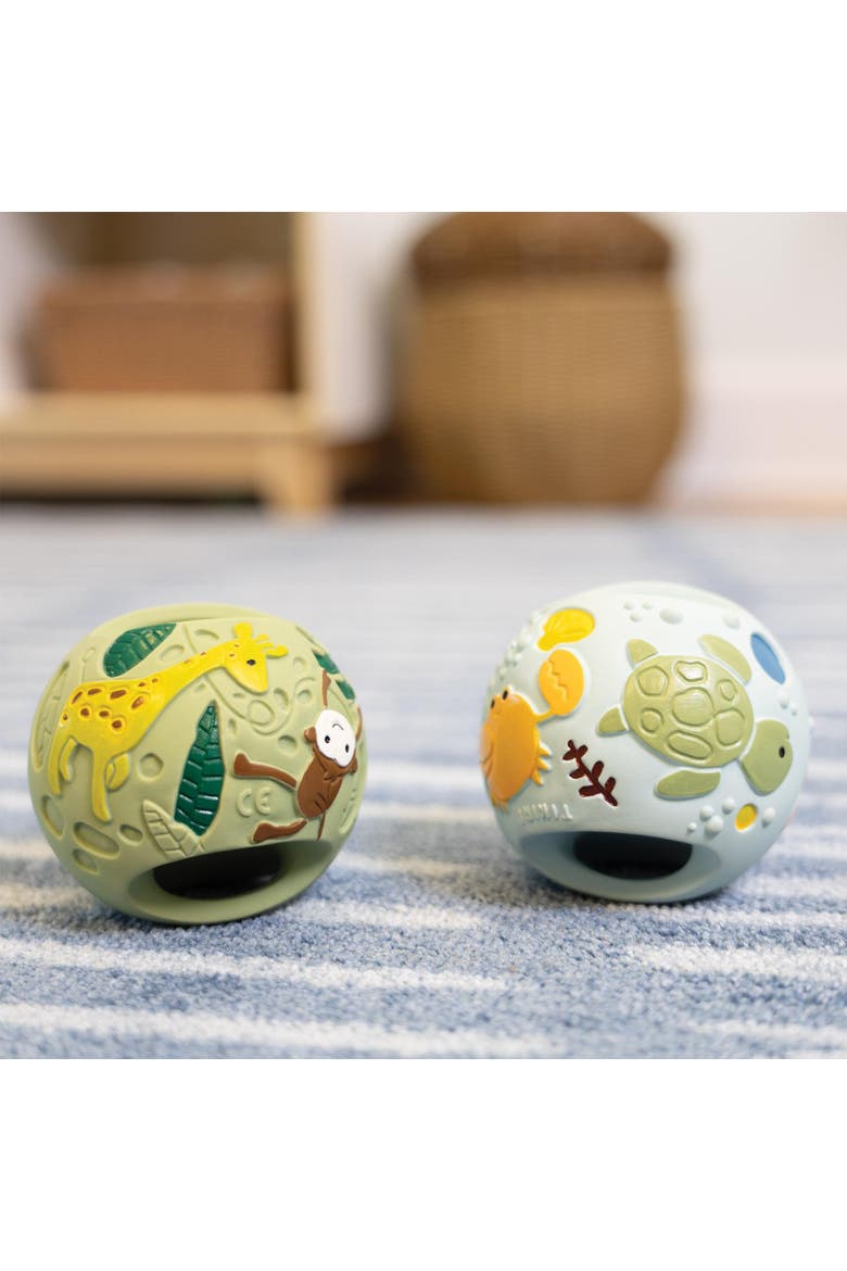 Multi-Sensory Grabbing Balls - Set of 2, Alternate, color, Multicolored