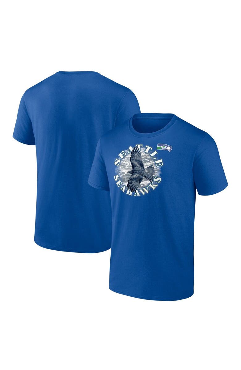 FANATICS Men's Fanatics Branded Royal Seattle Seahawks Big & Tall Sporting Chance T-Shirt, Main, color, Heather Royal