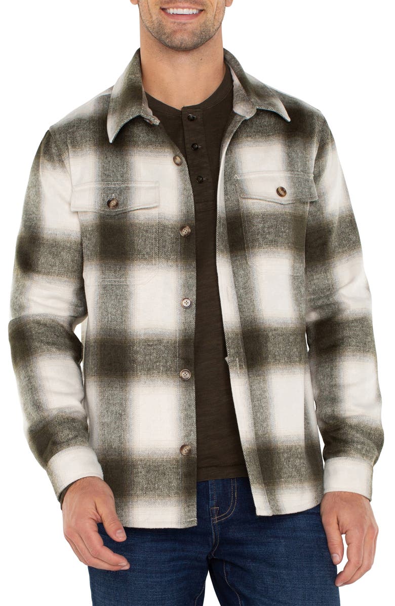 Liverpool Plaid Shirt Jacket, Main, color, 