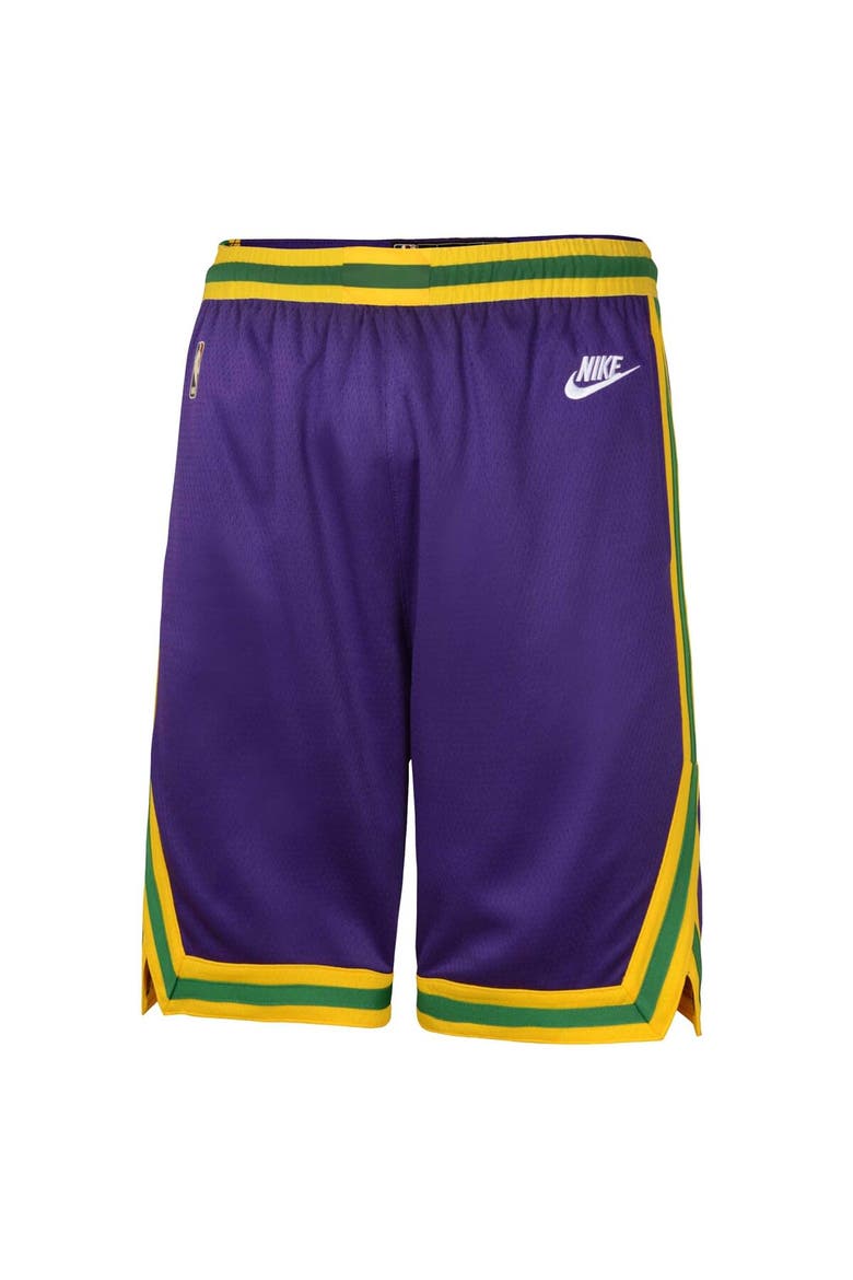Youth Nike Purple Utah Jazz Classic Edition Swingman Shorts, Alternate, color, Purple