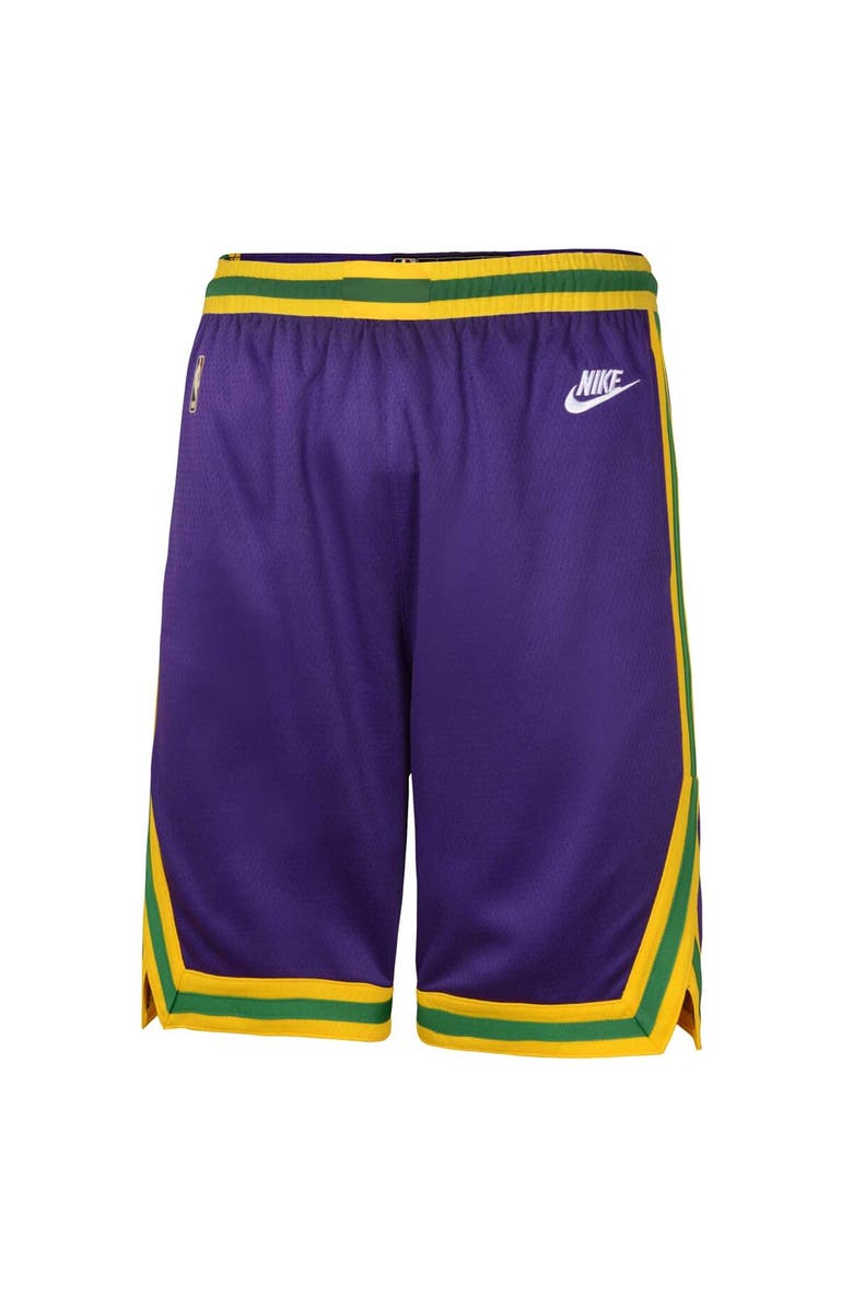 NBA Youth Nike Purple Utah Jazz Classic Edition Swingman Shorts, Alternate, color, Purple