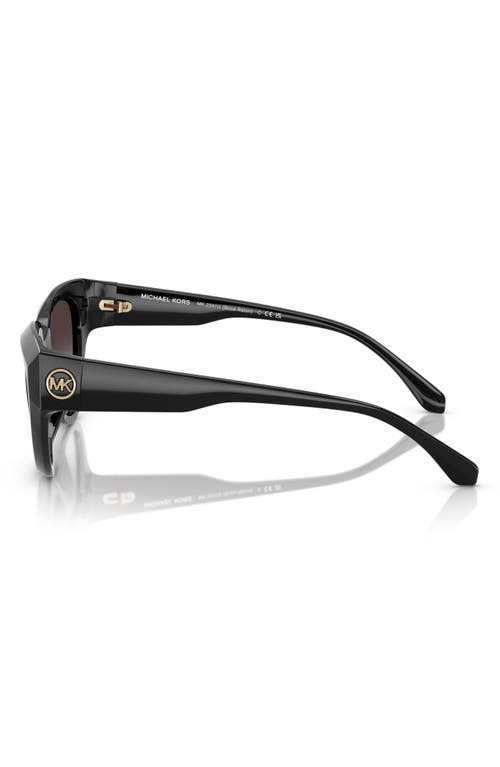 Michael Kors Womens Mk2241u Boca Raton Cat Eye-frame Acetate Sunglasses Black In Black