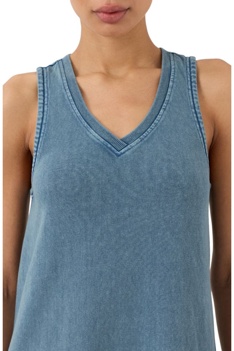 Organic Cotton Weekends Tank Dress, Alternate, color, Washed Wedgewood Blue