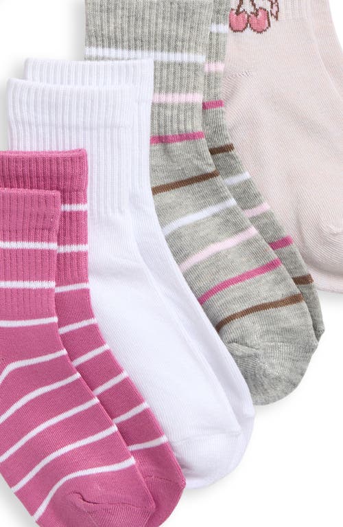 Capelli New York Kids' Icons Assorted 8-pack Quarter Socks In Multi