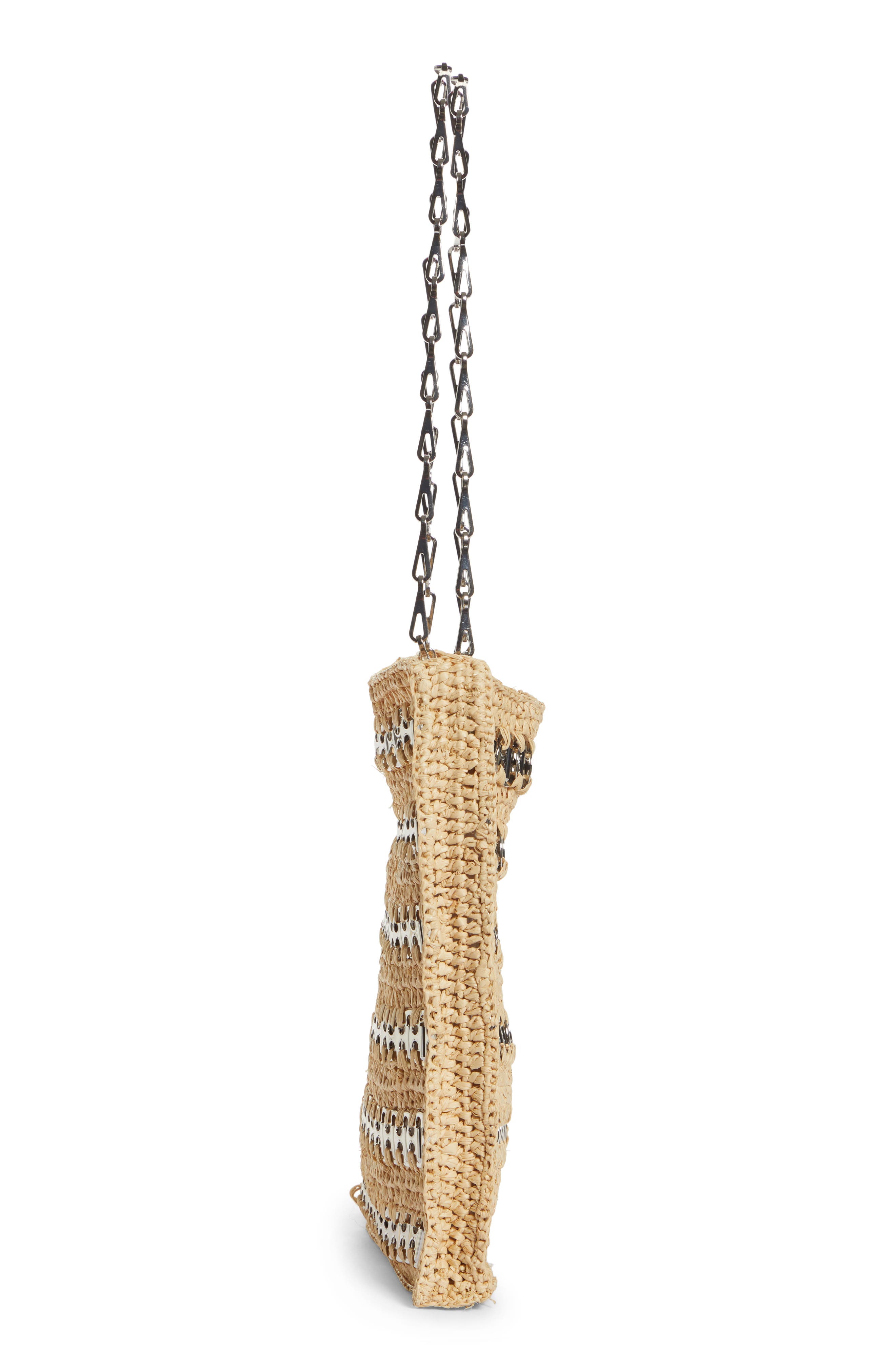 Rabanne paco rabanne 1969 Raffia Tote, Alternate, color, 