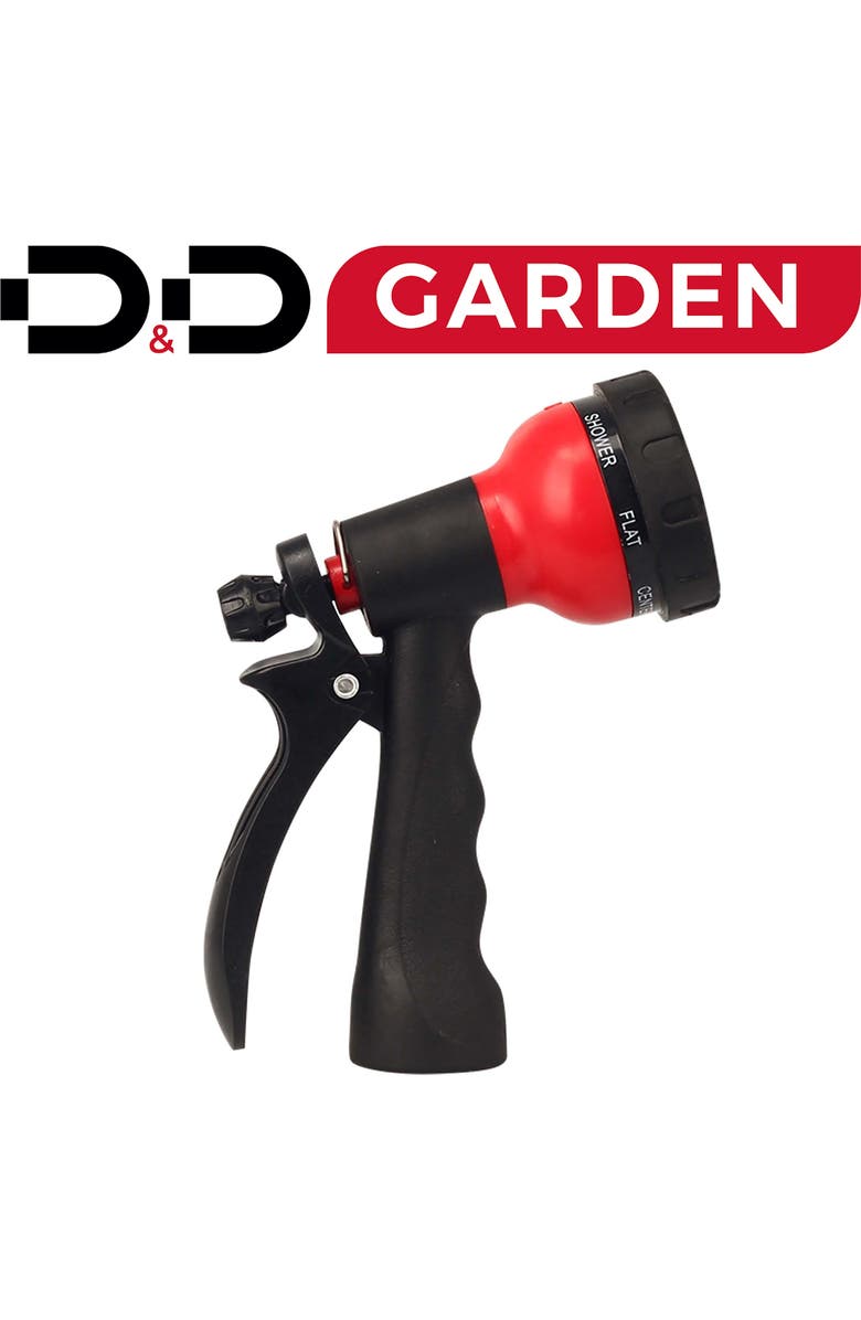 D&D Garden Hose Nozzle 7 Spray Patterns, Alternate, color, Multicolored