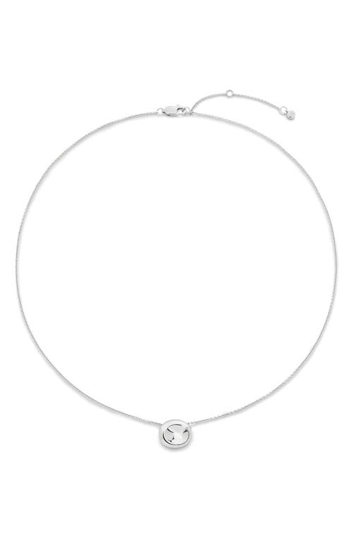 Monica Vinader Womens Silver Aria 18ct Yellow Gold Vermeil Necklac In Metallic