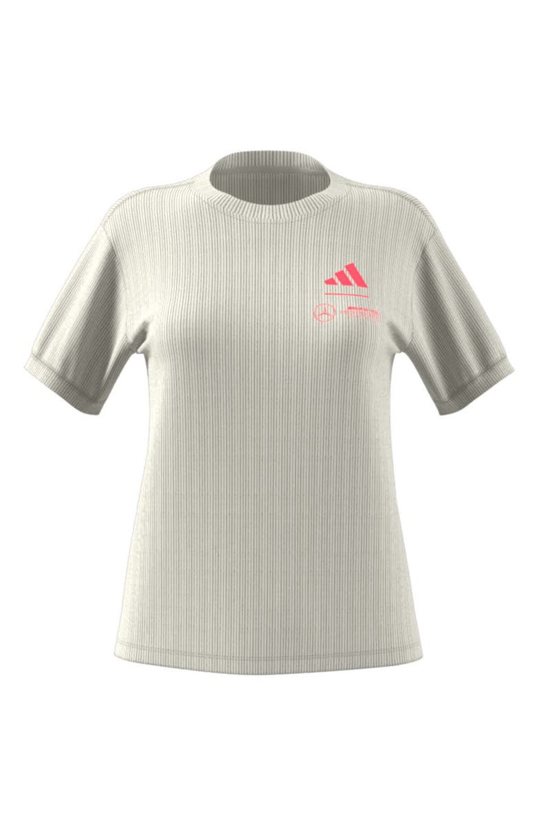 adidas Women's adidas  White Mercedes-AMG Petronas F1 Team 2025 Miami Grand Prix Pack Ribbed T-Shirt, Alternate, color, 