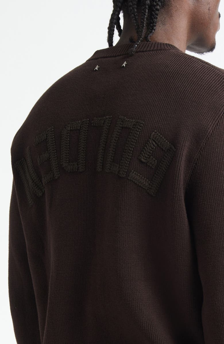 Golden Goose Journey Rib Crewneck Sweater, Alternate, color, Travertine