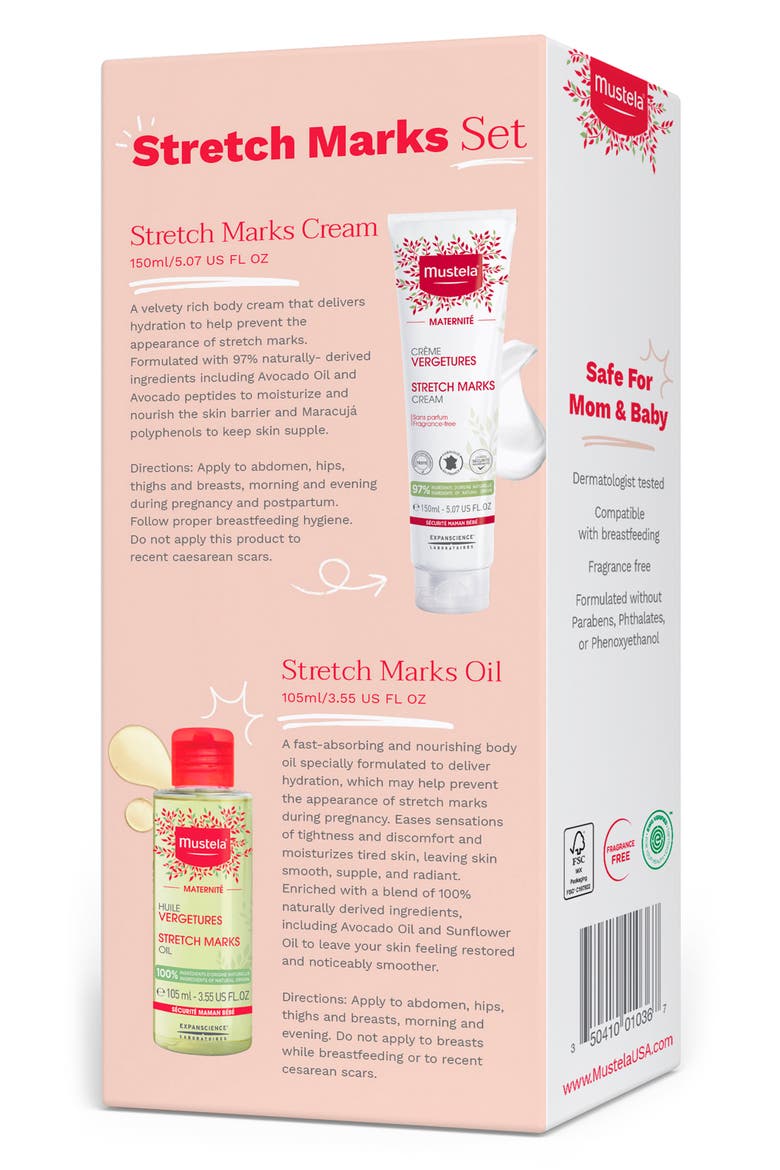 Stretch Marks Cream & Stretch Marks Oil Duo, Alternate, color, WHITE