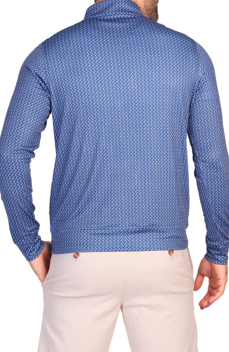 TailorByrd Golf Tees Print Quarter Zip Performance Pullover, Alternate, color,