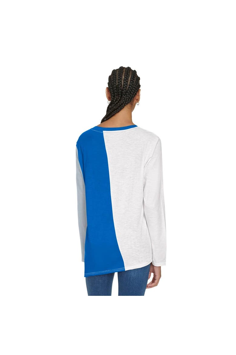 Women's Tommy Jeans White/Blue Dallas Mavericks Amelia Color Blocked Long Sleeve T-Shirt, Alternate, color, White