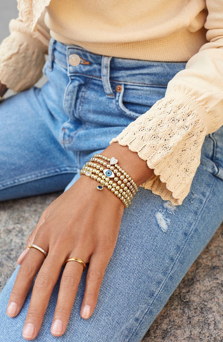 BaubleBar Lovestruck Pisa Bracelet, Alternate, color, Gold