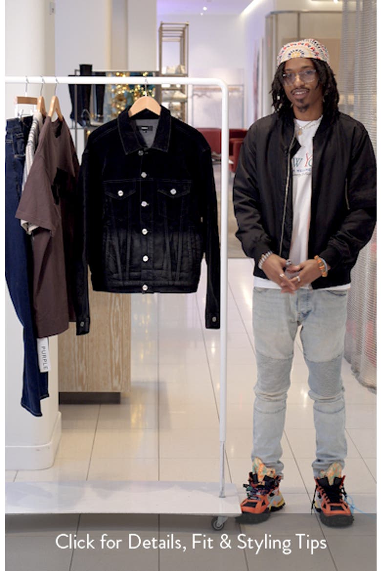 Flocked Dipped Denim Jacket video