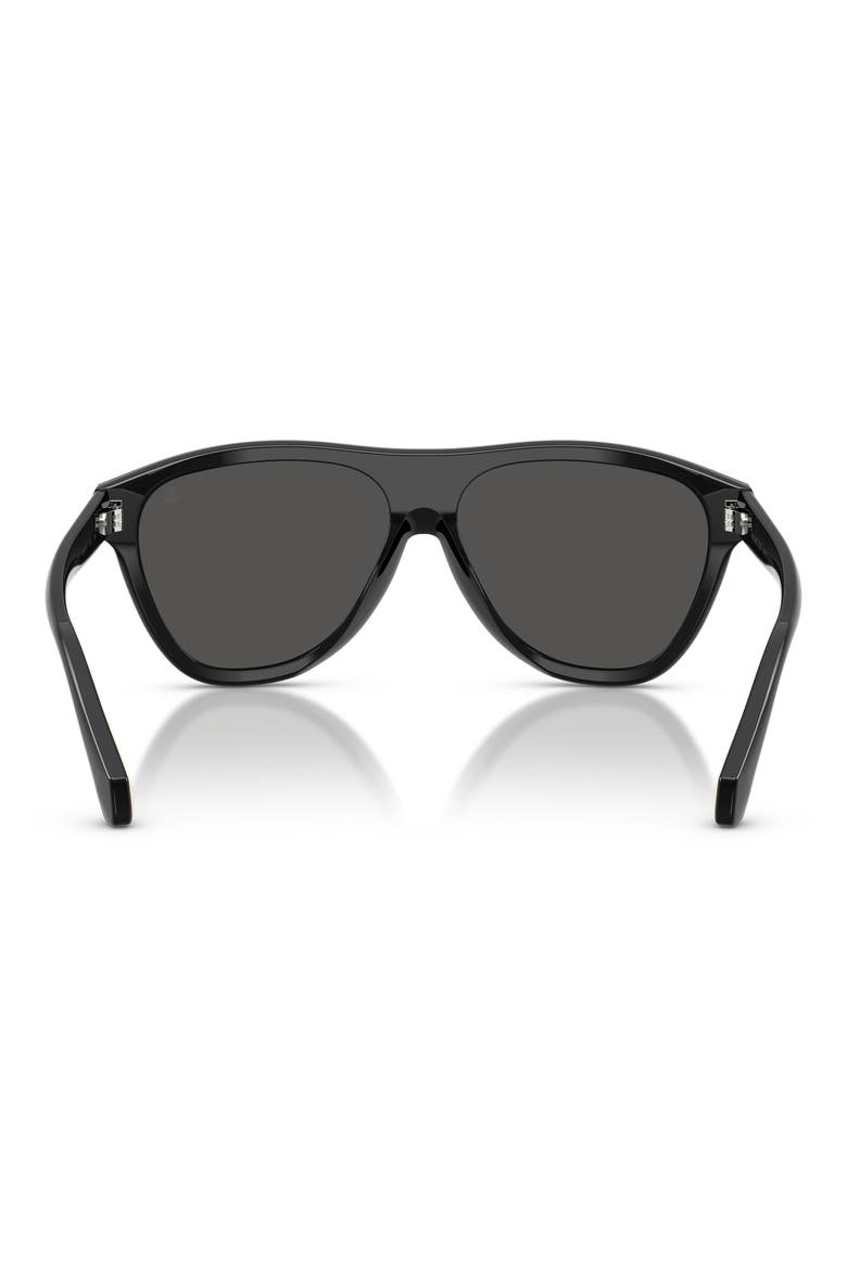 Incline 59mm Pilot Sunglasses, Alternate, color, SHINY BLACK / SOLID GREY