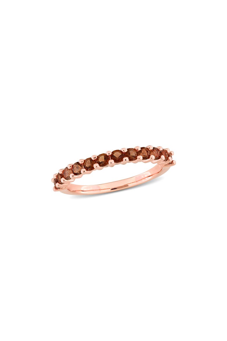 Smoky Quartz Anniversary Ring, Main, color, BROWN