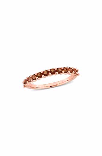 Smoky Quartz Anniversary Ring