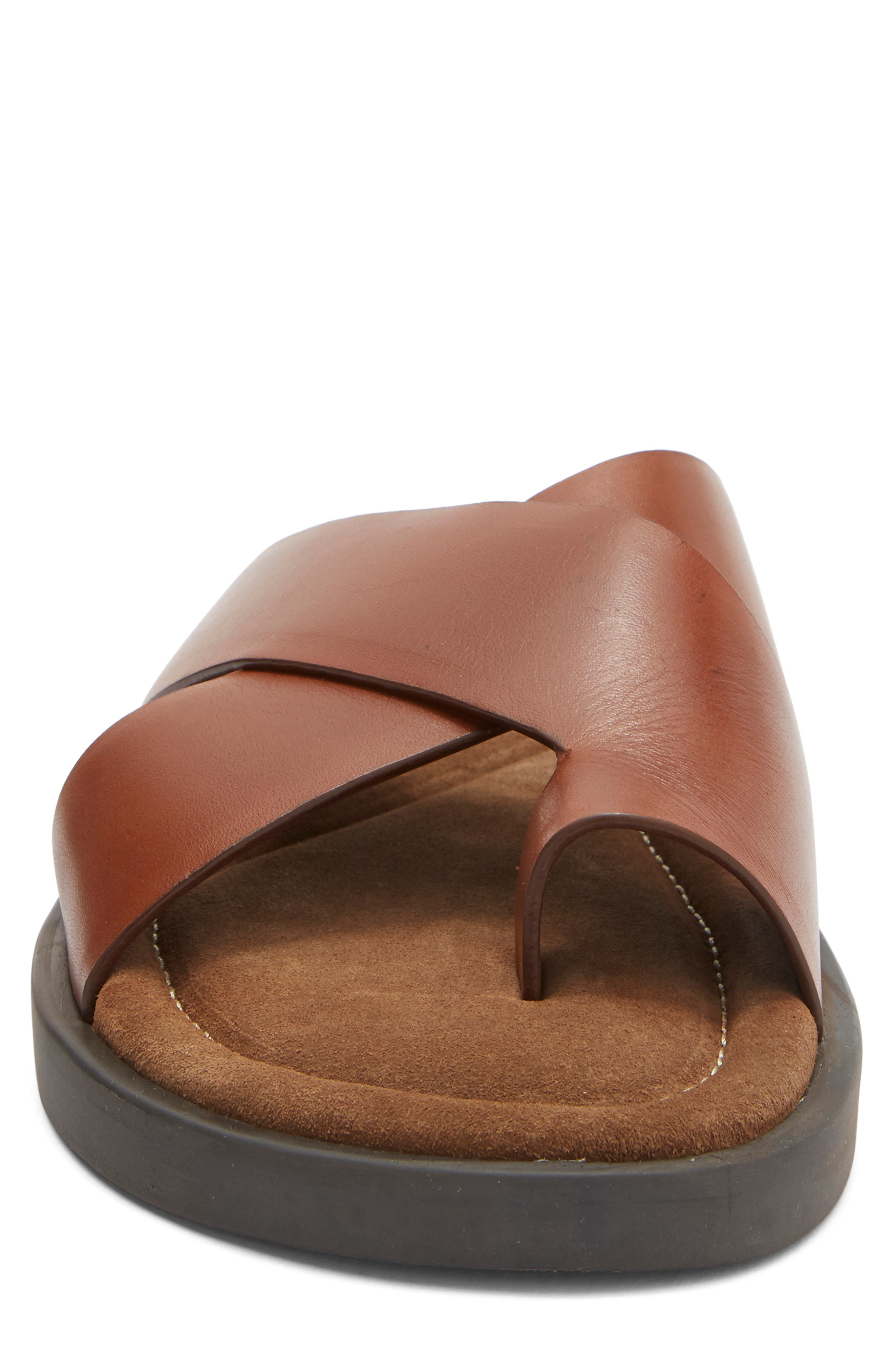 Hampton Leather Sandal, Alternate, color, COGNAC