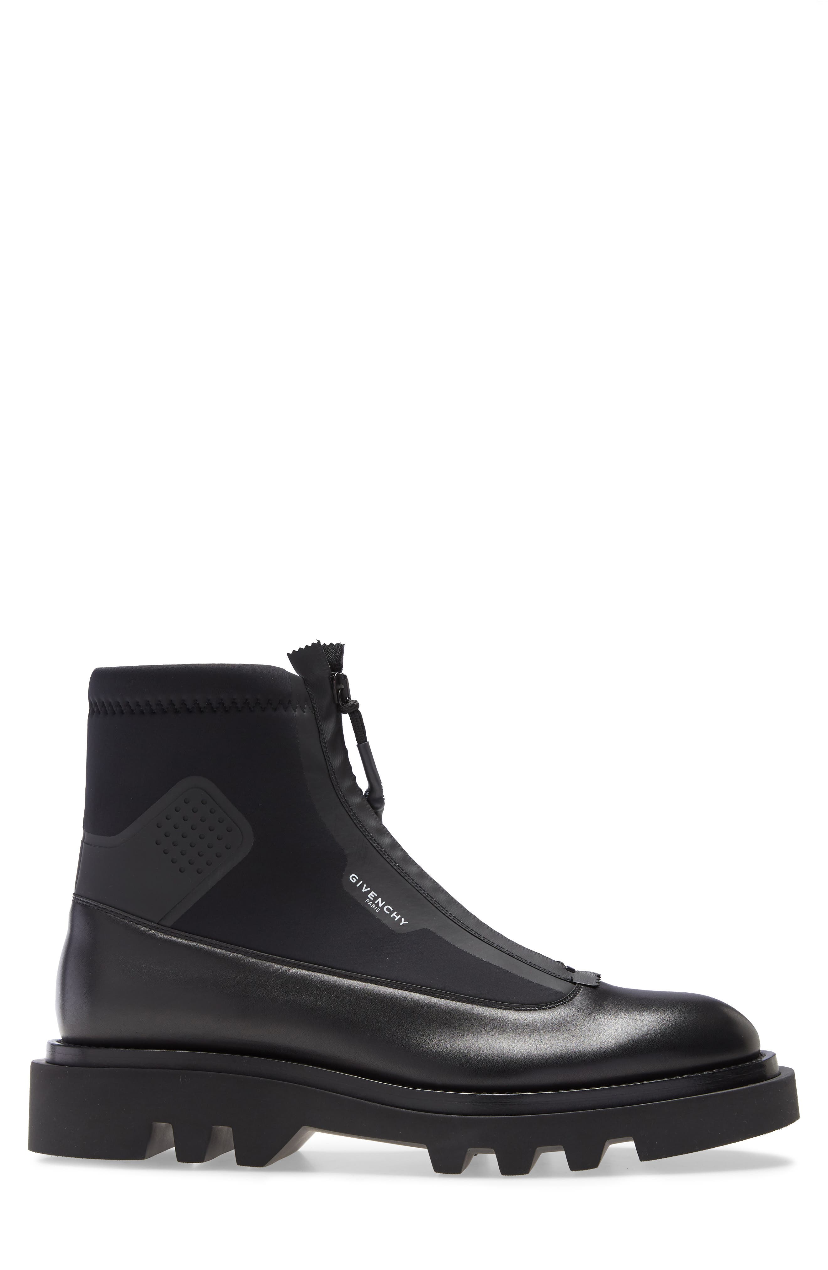 Givenchy Zip Combat Boot, Alternate, color, 