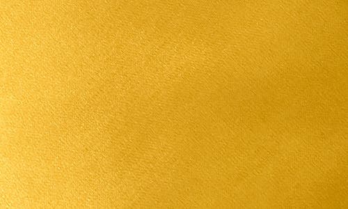 Staud Lila Satin Mini Bucket Bag In Yellow