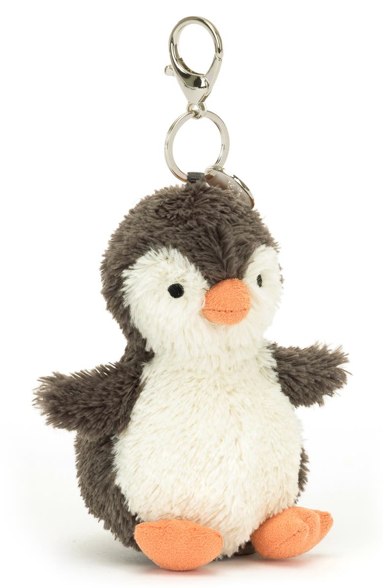 Jellycat Amuseable Penguin Bag Charm, Main, color, 