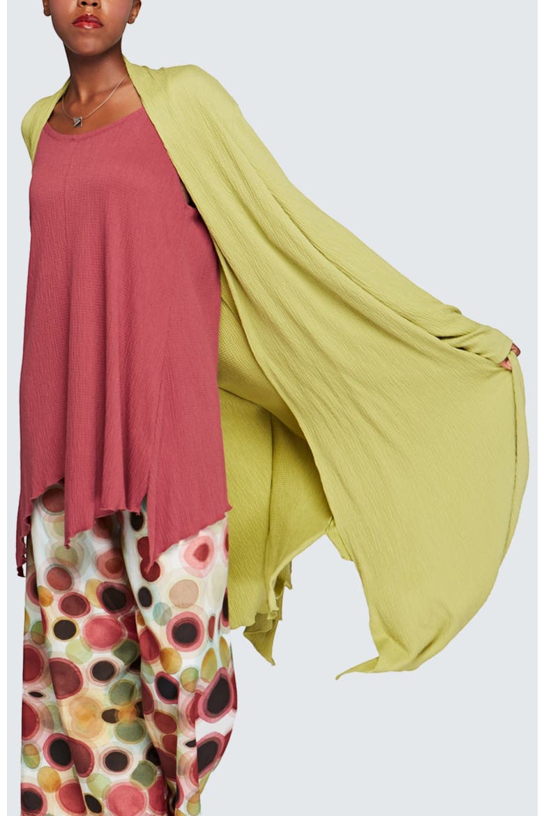 Celeste Wrinkled Duster, Main, color, Lime