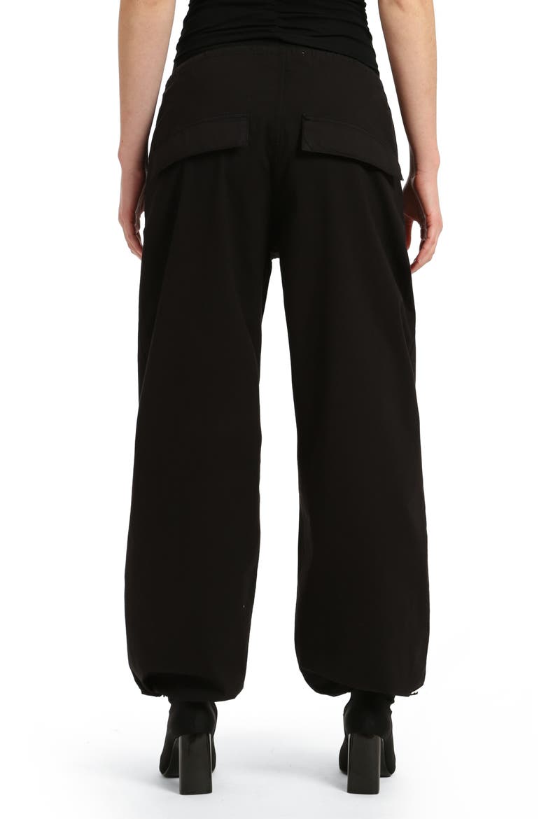 Hill Toggle Waist Wide Leg Cargo Pants, Alternate, color, DARK SMOKE MOVE