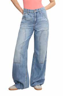 Good American Good Standard High Waist Straight Leg Carpenter Jeans
