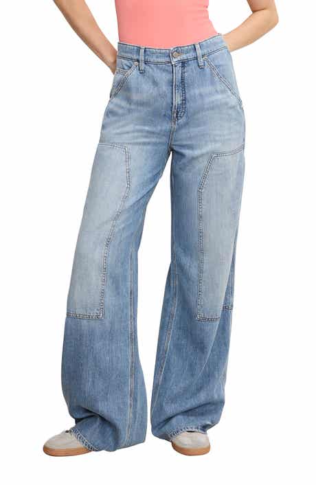 Good American Good Standard High Waist Straight Leg Carpenter Jeans