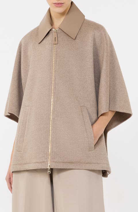 Aeuro Glen Plaid Convertible Cashmere Cape