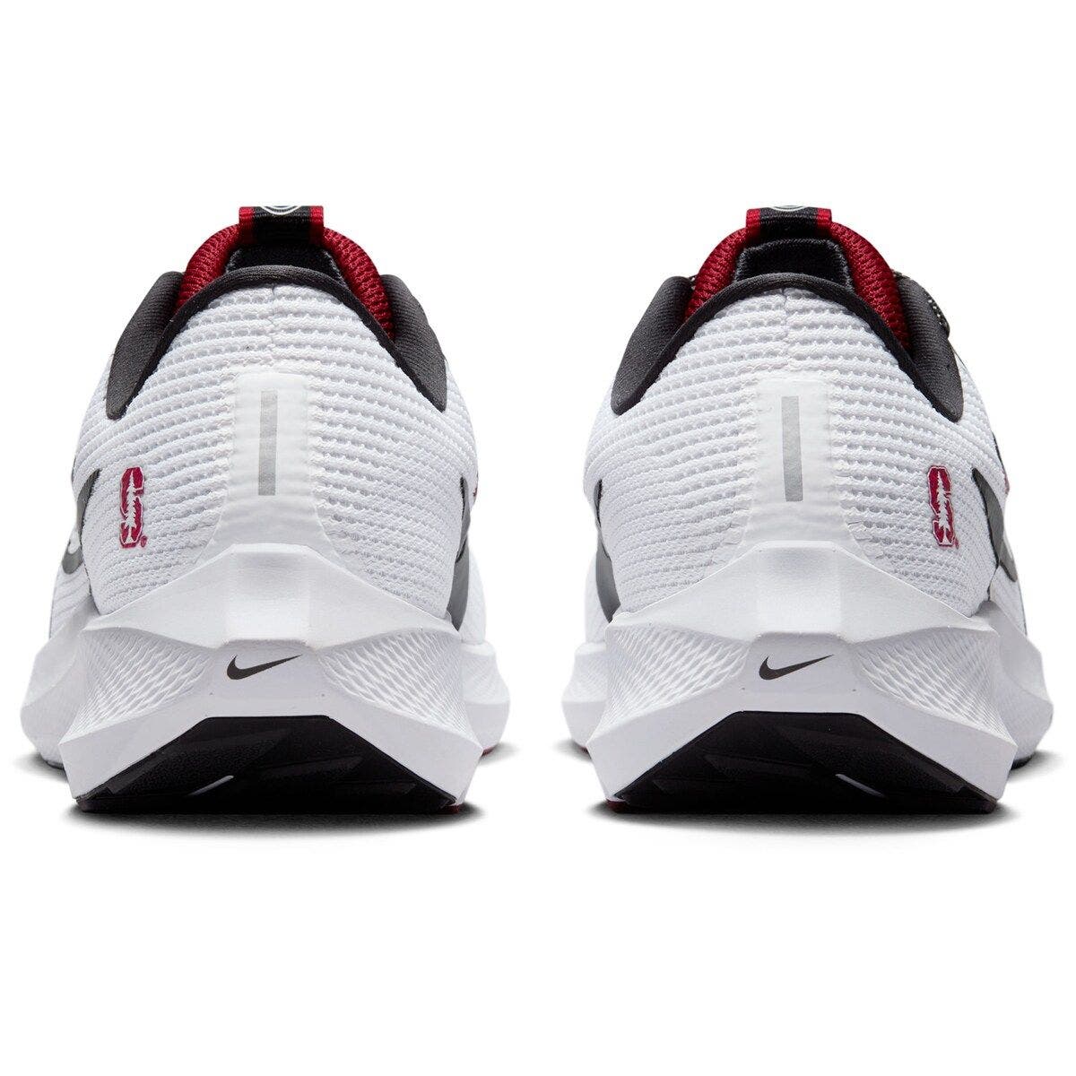 Nike Unisex Nike  White Stanford Cardinal Zoom Pegasus 40 Running Shoe, Alternate, color, White