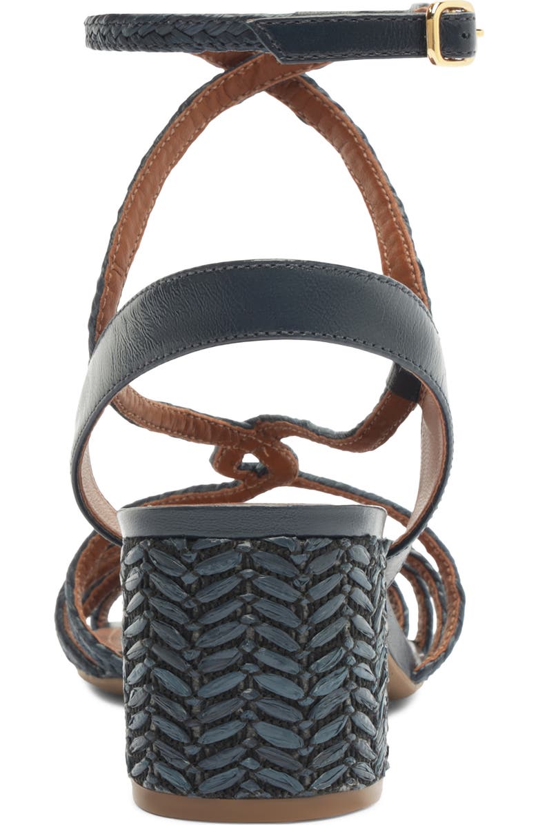 Arezzo Aria Ankle Strap Sandal, Alternate, color, Petroleo/ Navy Nautical