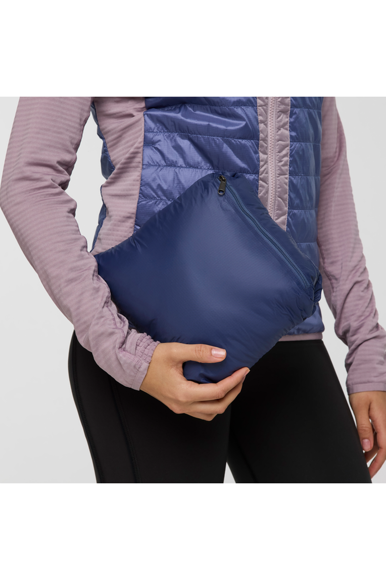 Fuego Max Down Hooded Jacket - Women's, Alternate, color, Dusk/Blue Smoke