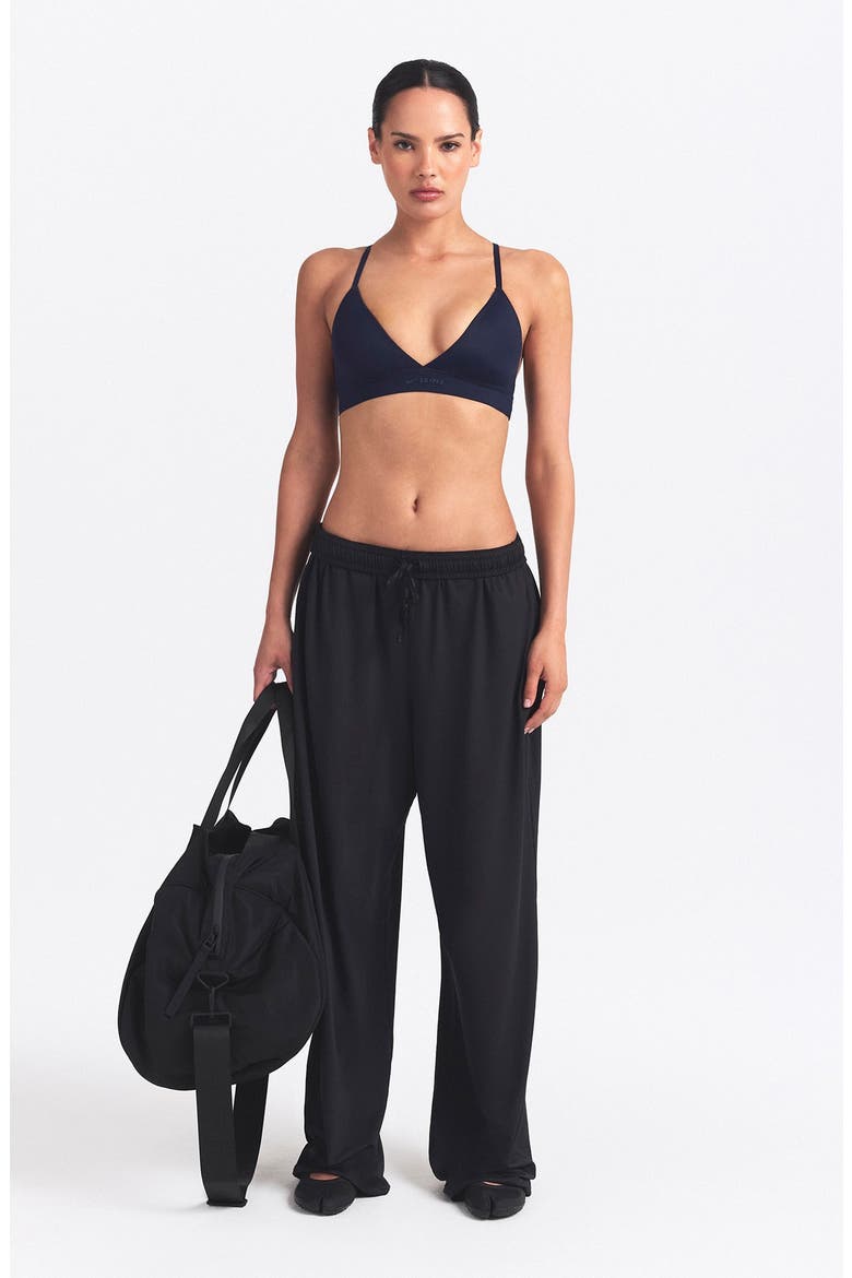 Shine Triangle Bra, Alternate, color, NAVY