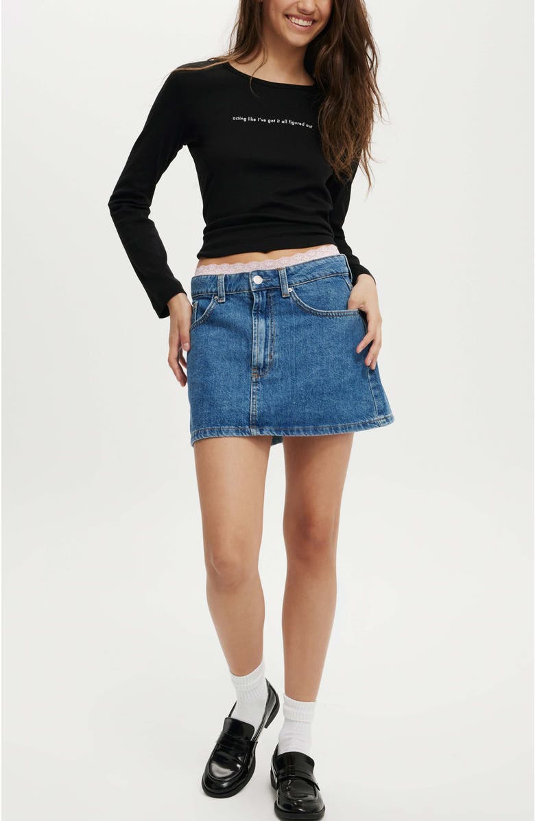 Cotton On Rib Longsleeve Graphic Tee, Alternate, color, 