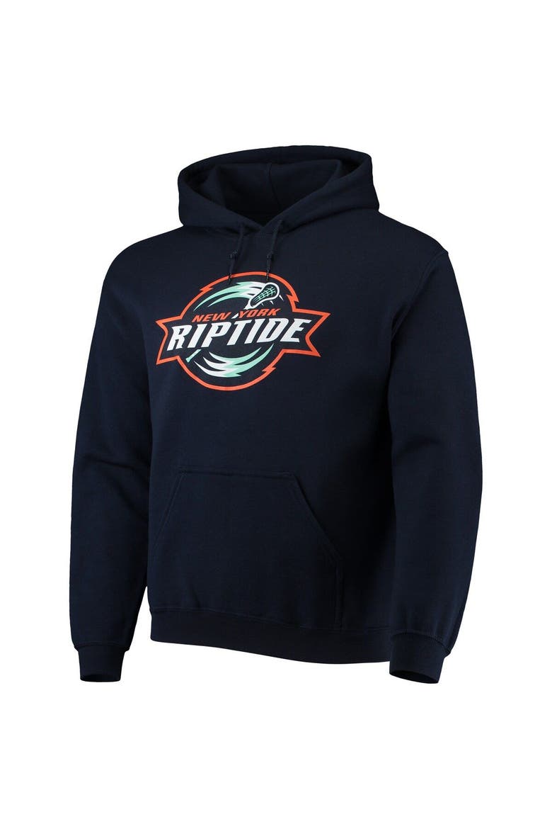 Men's Navy New York Riptide Solid Pullover Hoodie, Alternate, color, Navy