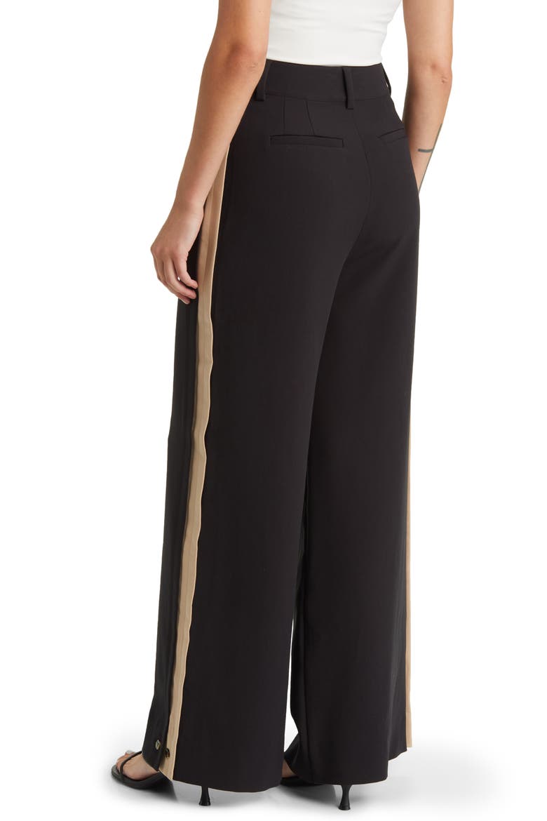 Margaret Wide Leg Pants, Alternate, color, BLACK/BEIGE