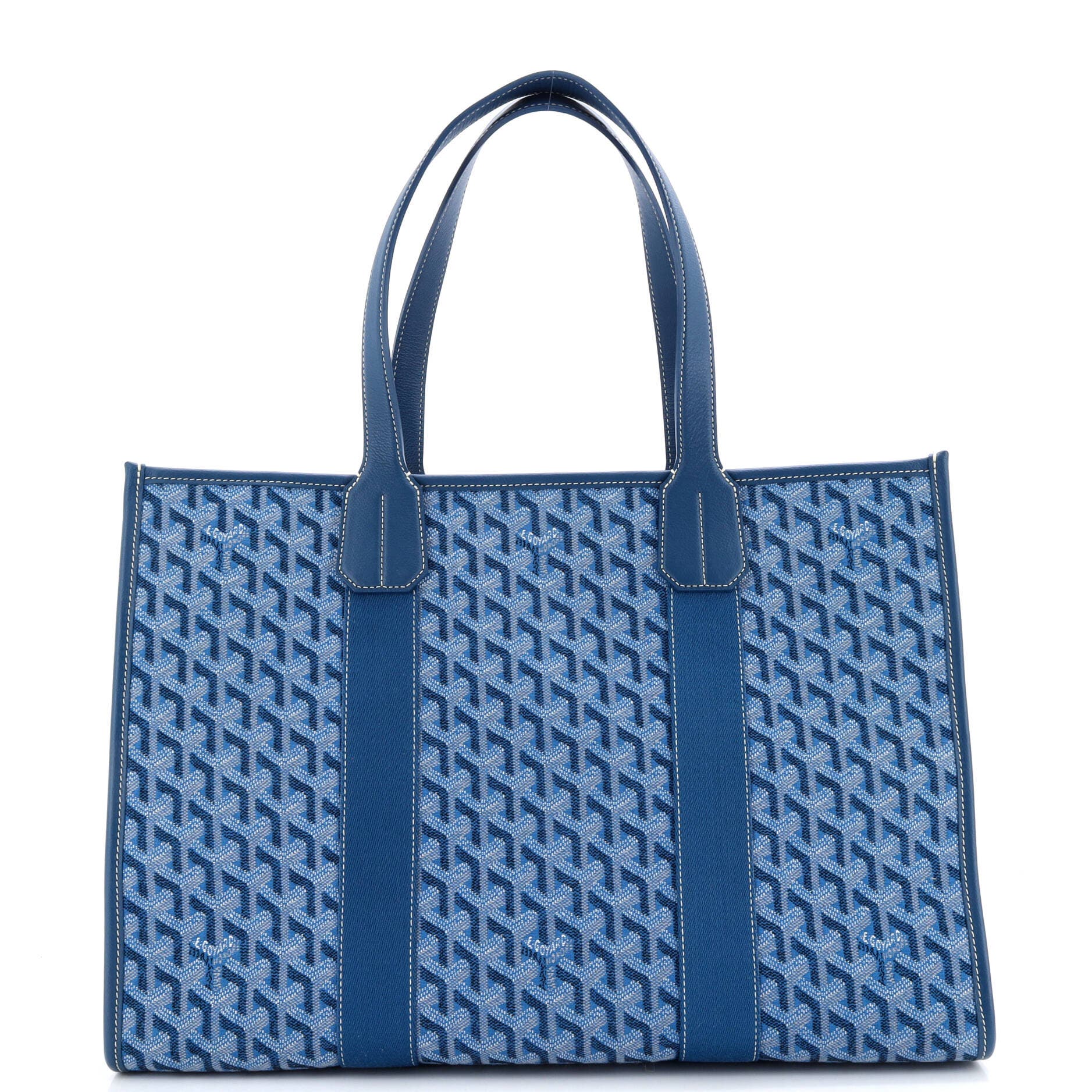 Pre-Owned Goyard Villette Tote Coated Canvas MM, Alternate, color, Blue