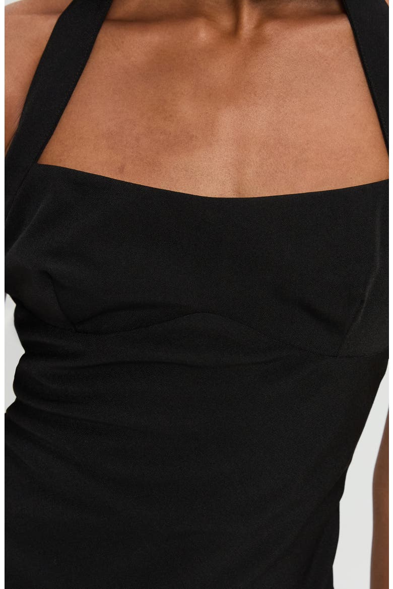 Cabaret Halter Minidress, Alternate, color, BLACK